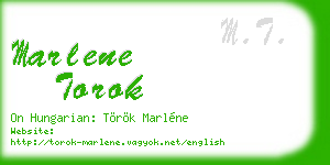 marlene torok business card